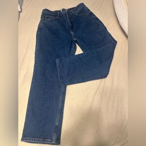 Abercrombie & Fitch Women's Straight Leg Jeans - Dark Blue